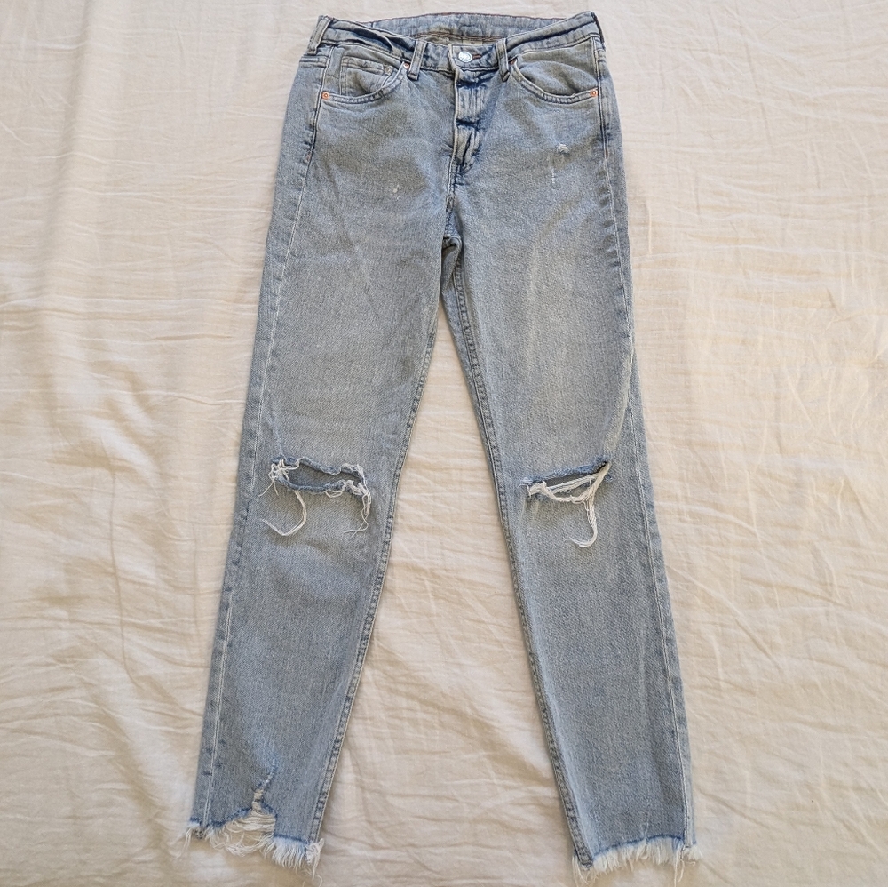 H&M Distressed Mom Jeans